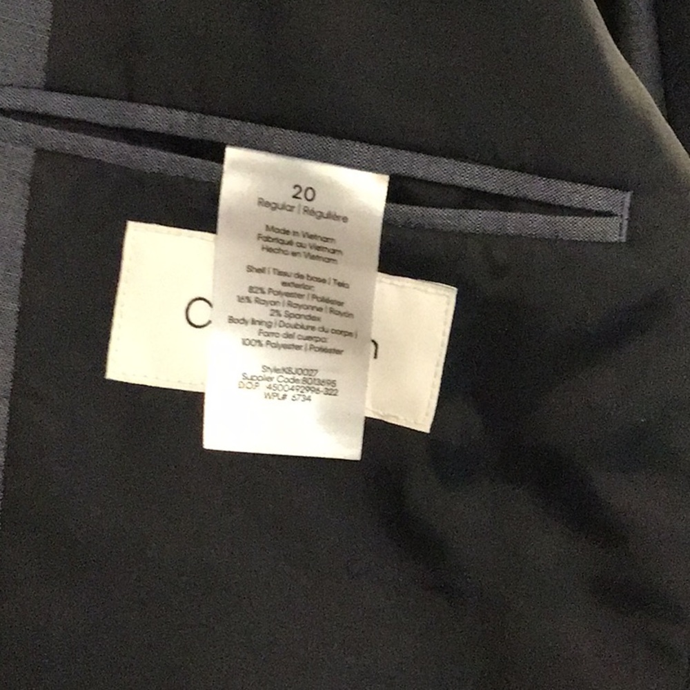 Calvin Klein boys youth suit size 20 blue - Picture 4 of 10